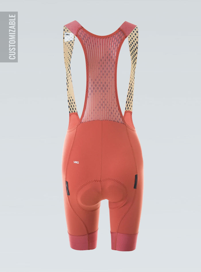309 MFU Custom VRG Dusty Red Bib Shorts