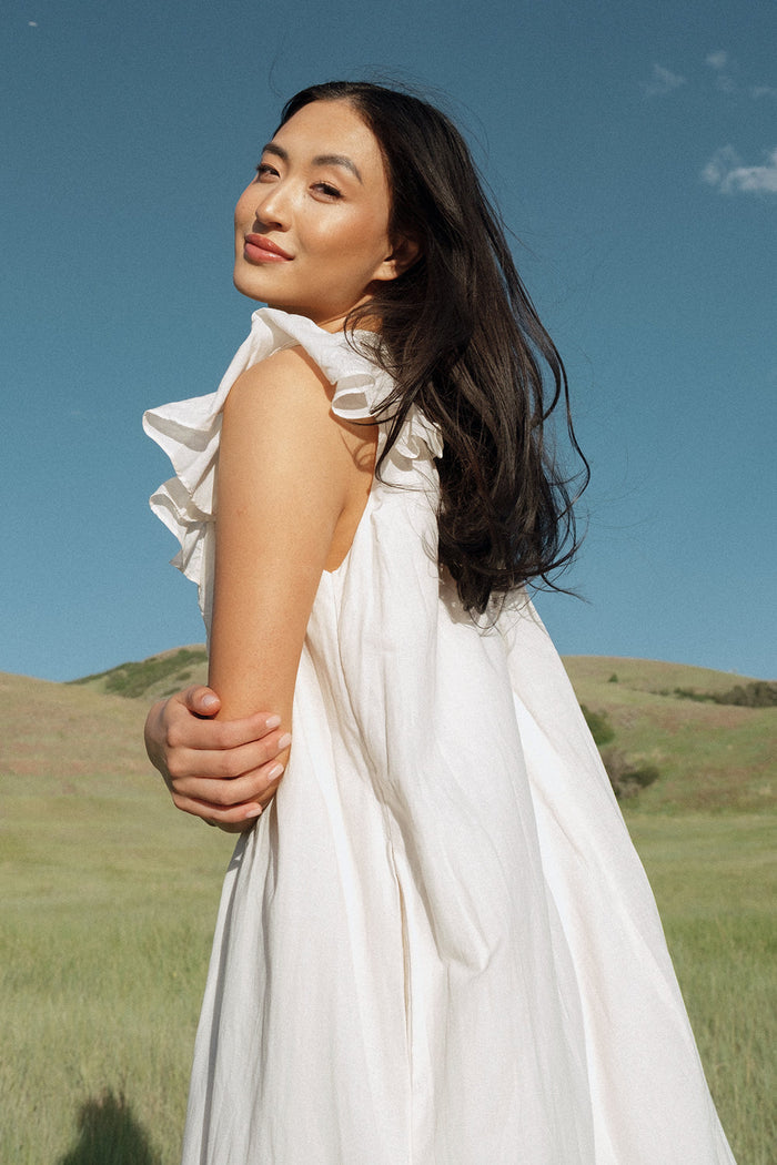 Abigail Maxi Dress in Antique Ivory-4