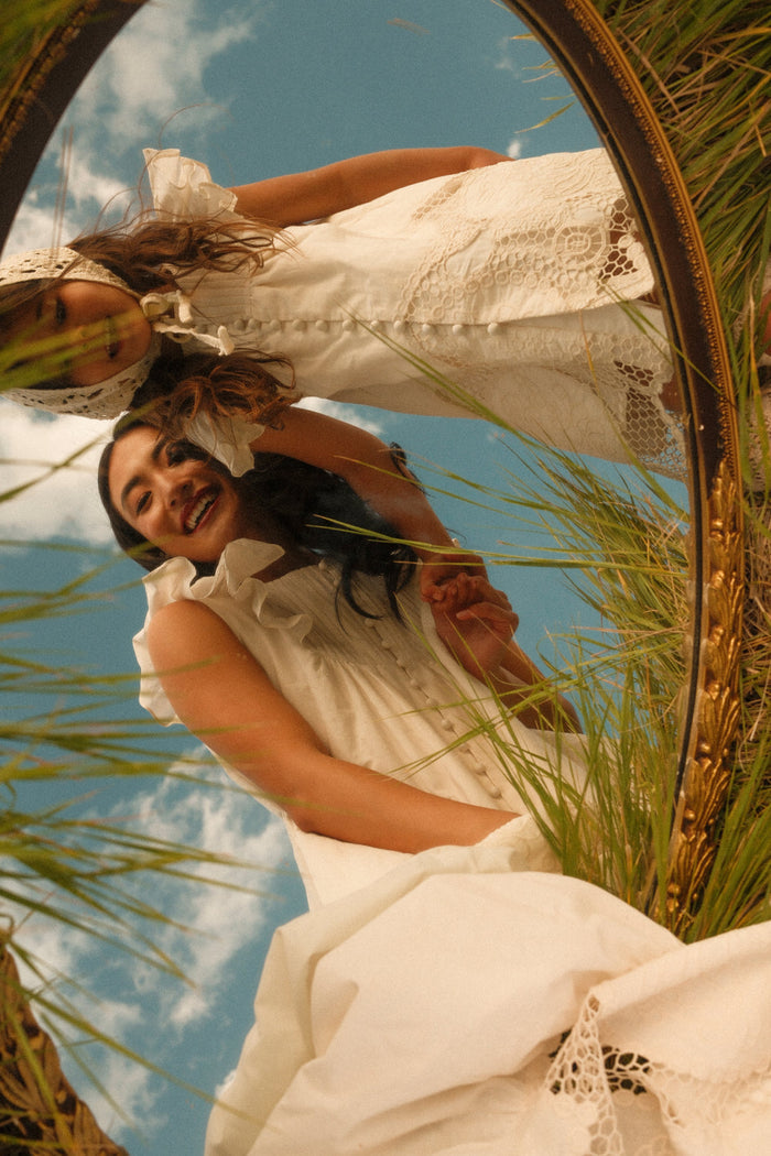 Abigail Maxi Dress in Antique Ivory-5