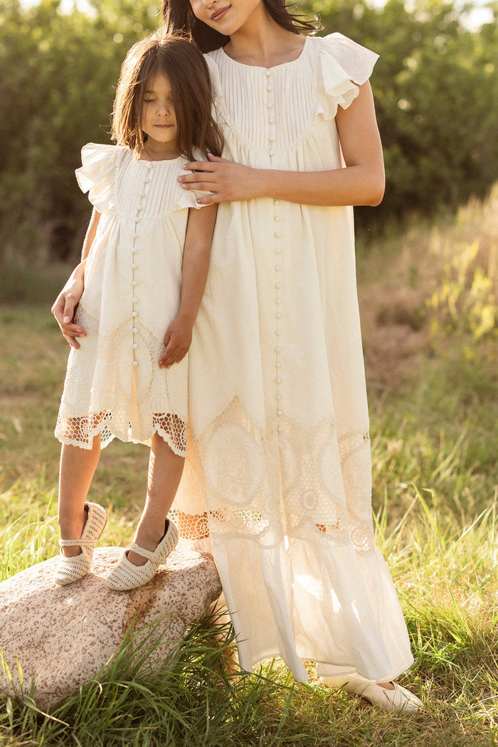 Abigail Maxi Dress in Antique Ivory-6