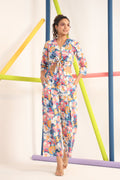 Abstract Bright Floral on Cotton Co-ord Set