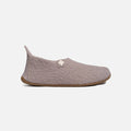 Adults Boiled Wool Swiss Cross Slipper Shoe - Clay