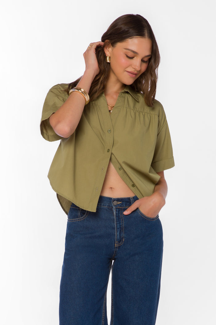 Alameda Olive Shirt