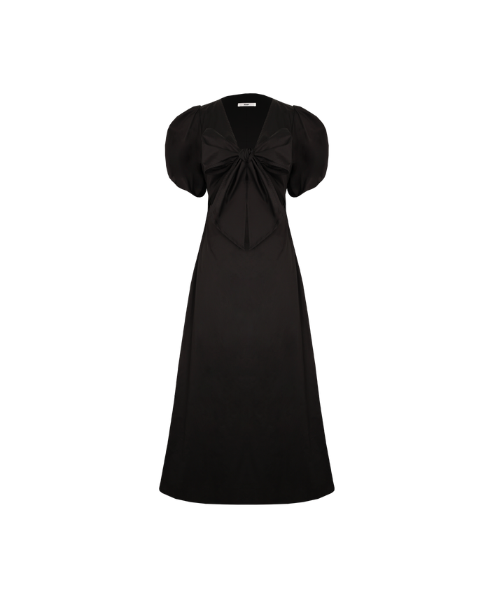 ALINA BOW DRESS BLACK