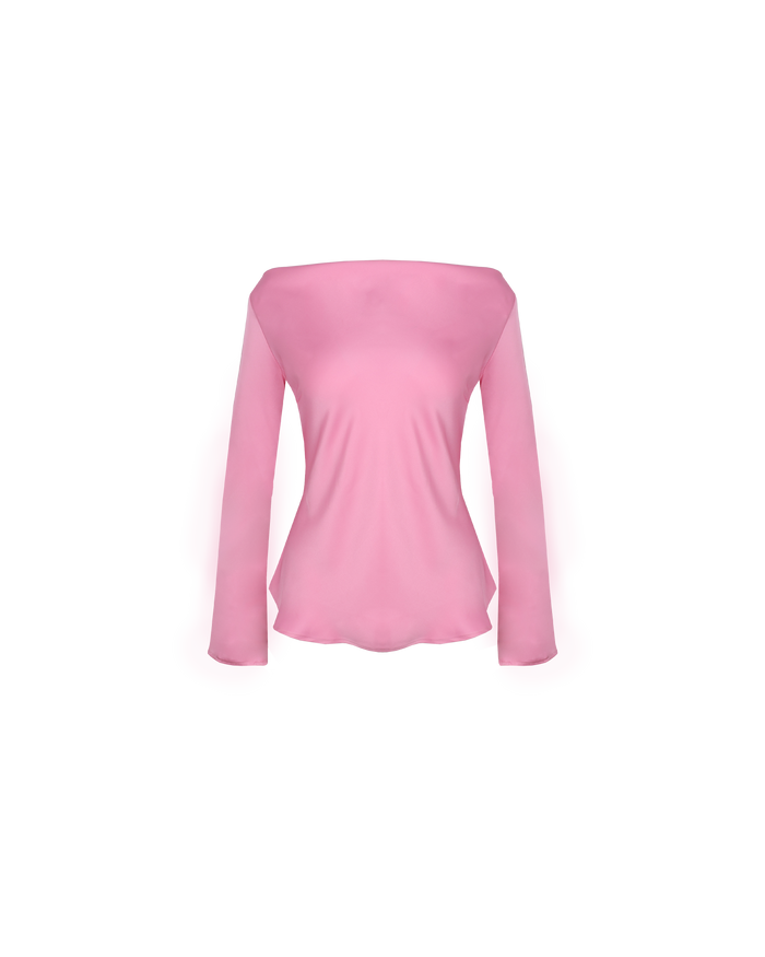 ANDIE SATIN BLOUSE CANDY