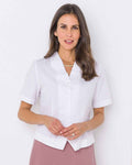 Angela White Cotton Rich Seersucker Blouse - White - Image 1 - The Classic Boutique