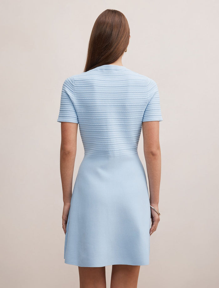 Anika Stitch Interest Knit Mini Dress Forever New