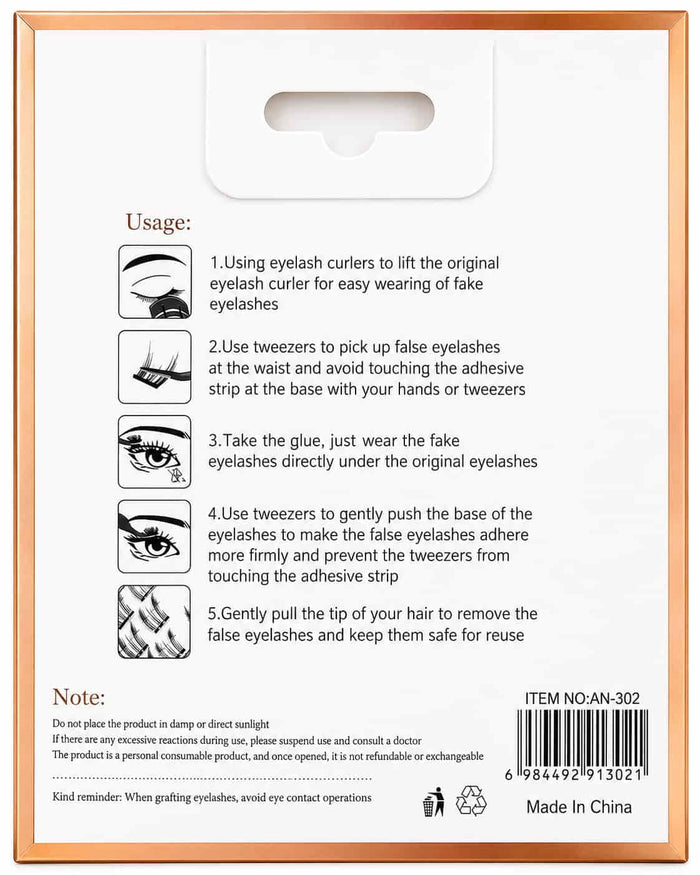 ANJIEER mixed cluster lash extension kit with 3D bond and lash comb in Pakistan