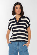 Annabelle Navy Striped Top