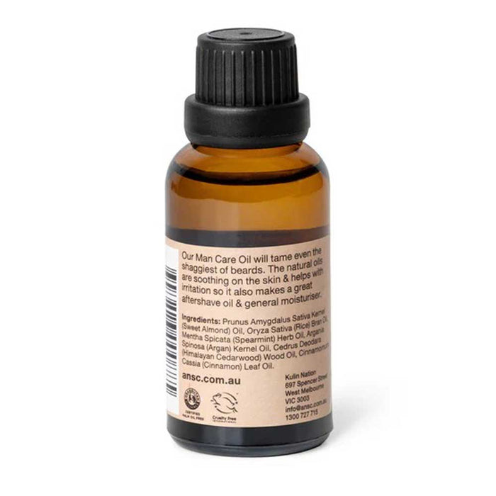 ANSC Man Care Beard, Grooming & Shave Oil - 25ml - L'Organic