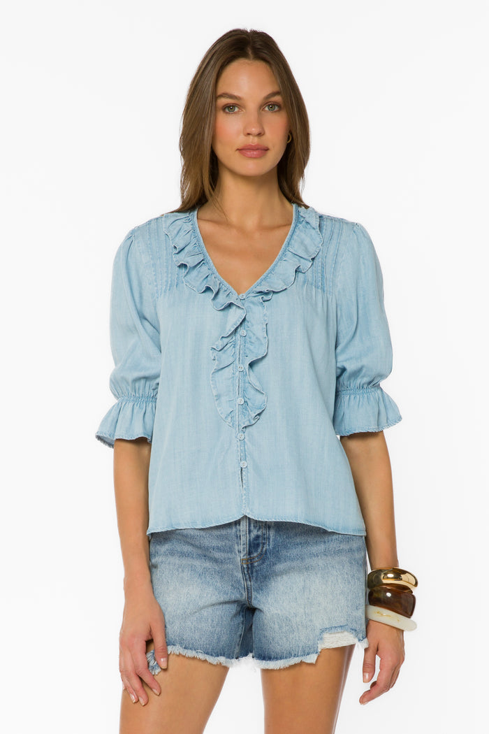 Anthea Catalina Sky Blouse
