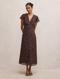 Ardelia Petite Flutter Sleeve Midi Dress Luxton Spot Forever New