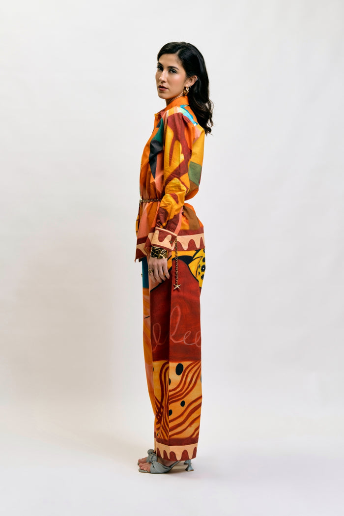 Stylish artistic co-ord set for women