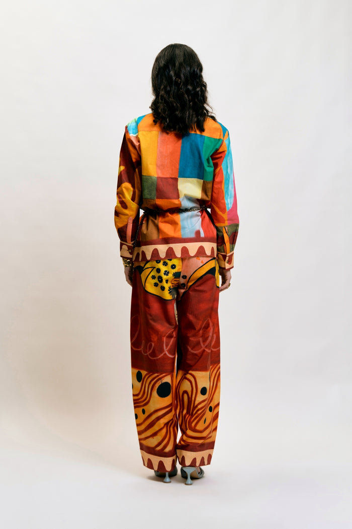 Fashionable printed co-ord set for women
