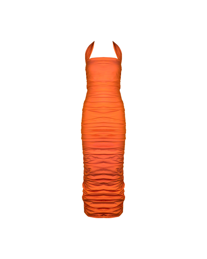 ARIEL HALTER DRESS APEROL