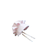 Auraluz Button Bonnet with Lace-Pink
