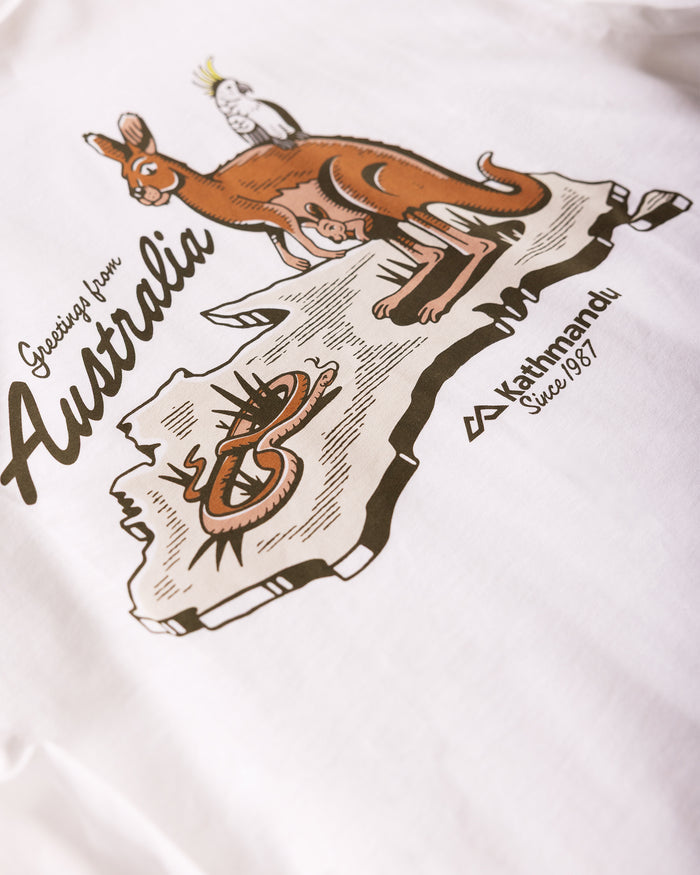 Australia Organic Cotton T-Shirt -  White