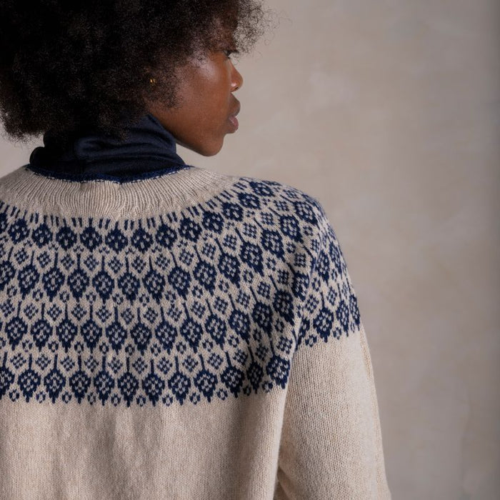 Autumn Women's Cardigan - Superfine Lambswool - Oat