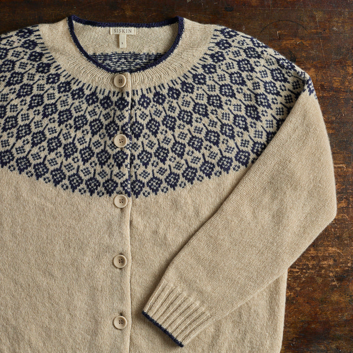 Autumn Women's Cardigan - Superfine Lambswool - Oat