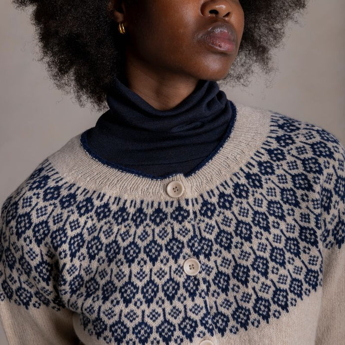 Autumn Women's Cardigan - Superfine Lambswool - Oat