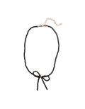 AVA BOW NECKLACE BLACK