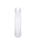 AVA LINEN HALTER DRESS WHITE