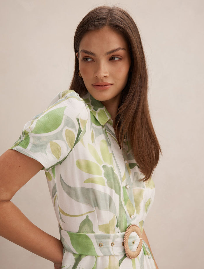 Avery Short Sleeve Seam Detail Midi Dress Forever New