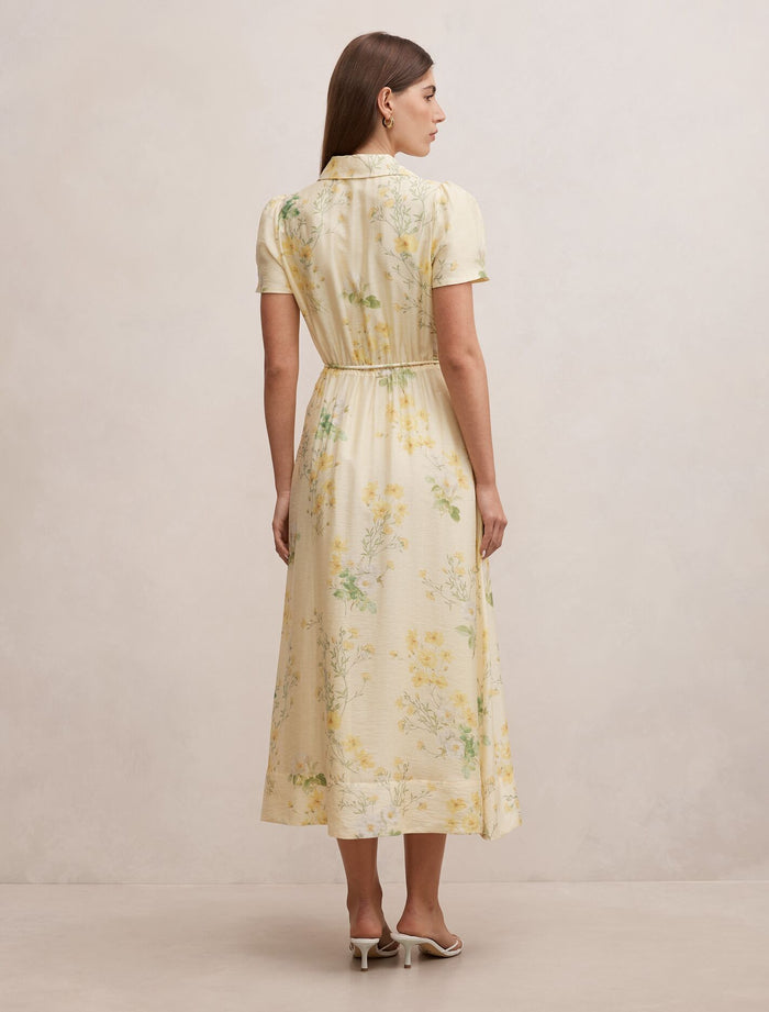 Avery Short Sleeve Seam Detail Midi Dress Forever New