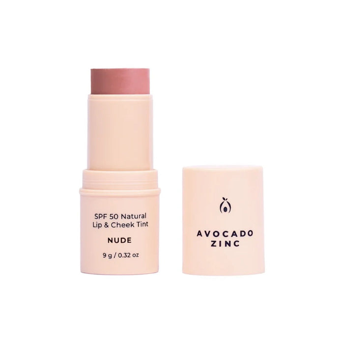 Avocado Zinc SPF50 Natural Lip & Cheek Tint - Nude 9g - L'Organic