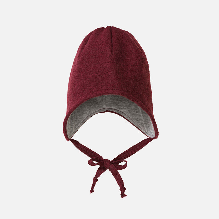Baby & Kids Boiled Merino Wool Hat - Cassis