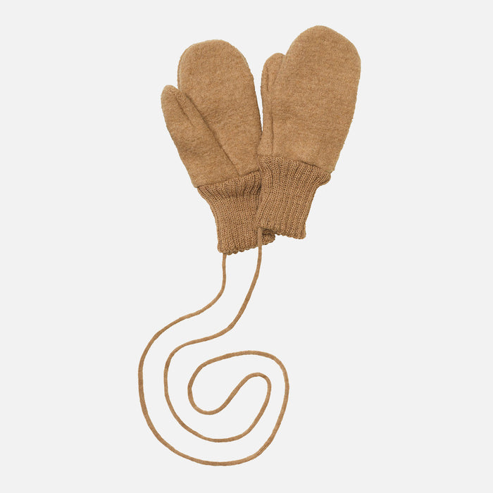 Baby & Kids Boiled Merino Wool Mittens - Caramel