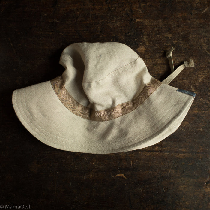 Baby & Kids Linen Olaf Sun Hat - Oat