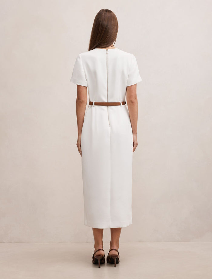 Bailee Belted Tailored Midi Dress Forever New