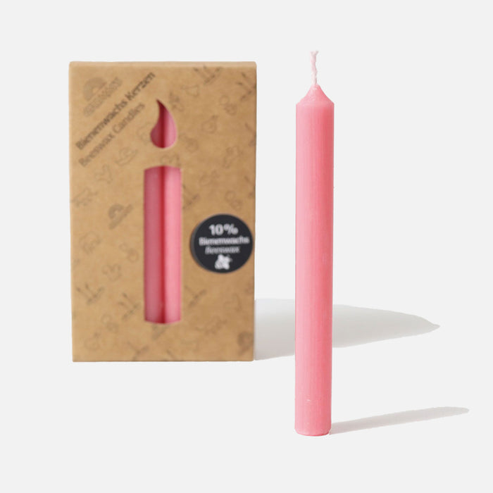 Beeswax Candles - Old Rose - Set of 12