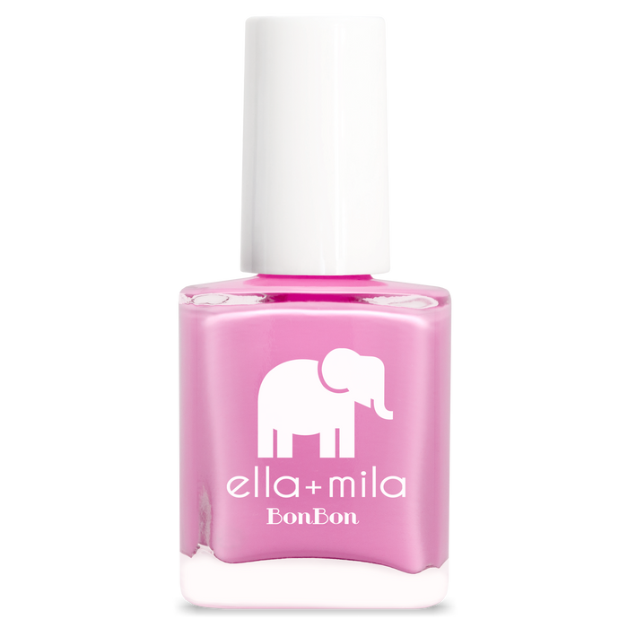 Beet Goes On deep bubblegum pink nail polish bottle – ella+mila BonBon