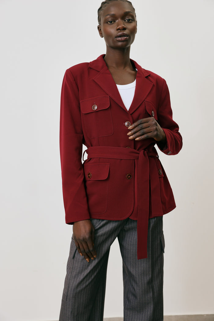Belted Pocket Jacket