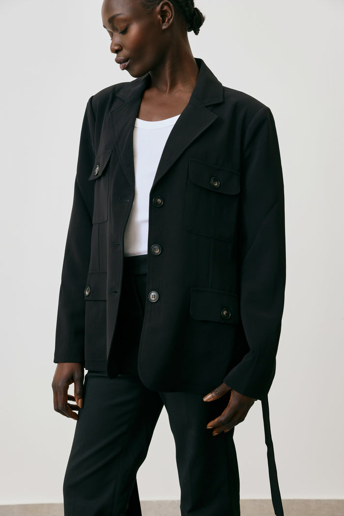 Belted Pocket Jacket