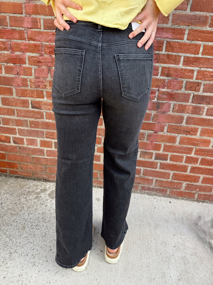 Bennet Black Wide Leg Jean