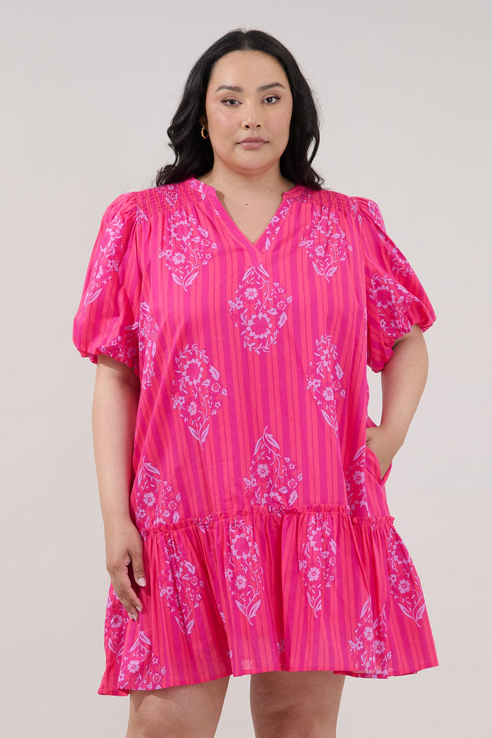 Berke Shift Mini Dress Freesia Curve