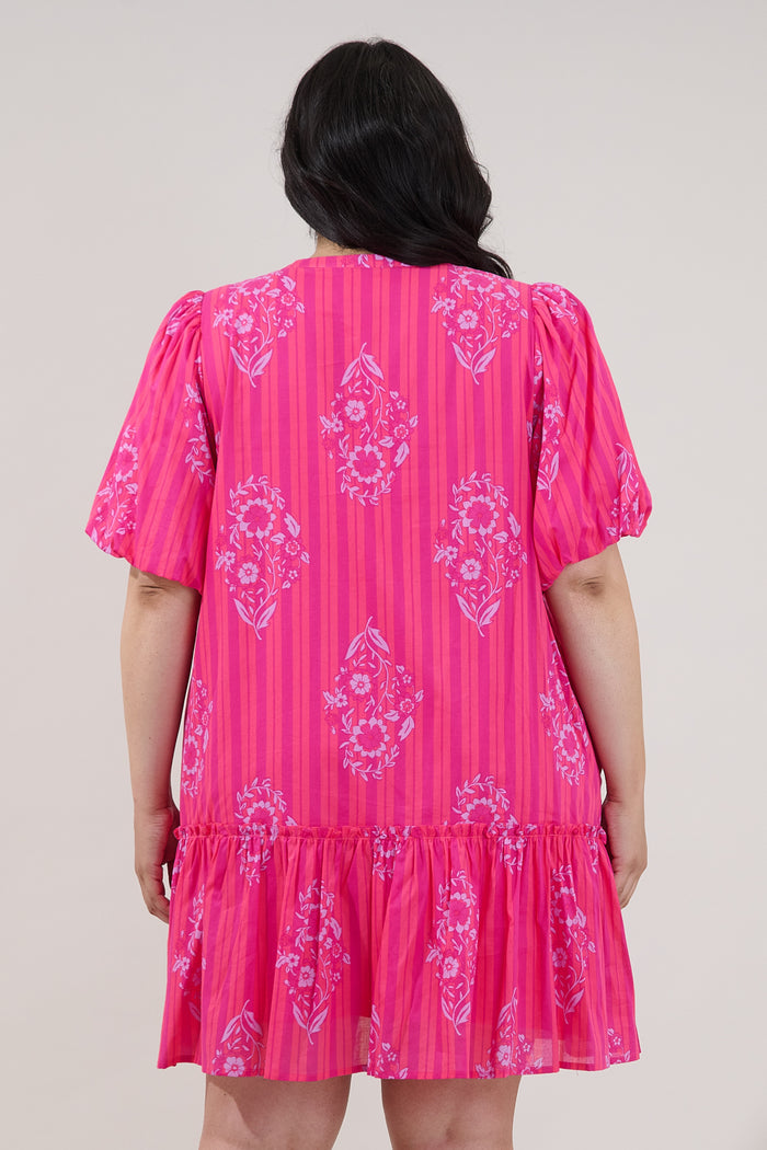 Berke Shift Mini Dress Freesia Curve