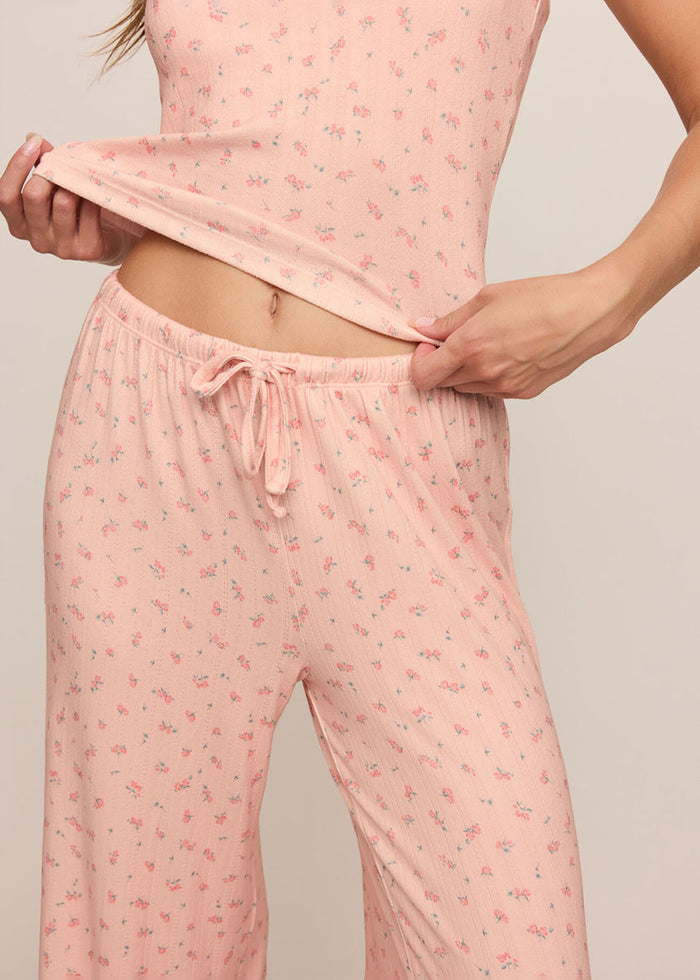 Better Off Ditsy Pants - Rosewater