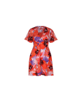 BETTINA SILK MINI DRESS POPPY FLORAL