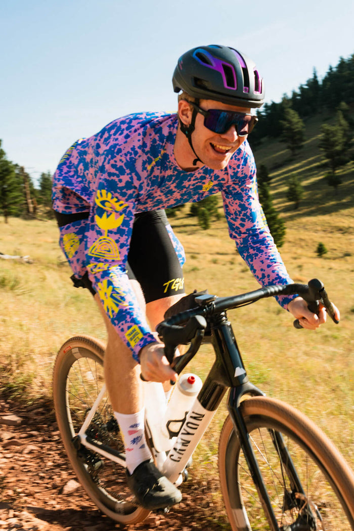 Beyond Gravel TGIF Off Script Long Sleeve Tee by Giordana Cycling, , Made in Italy