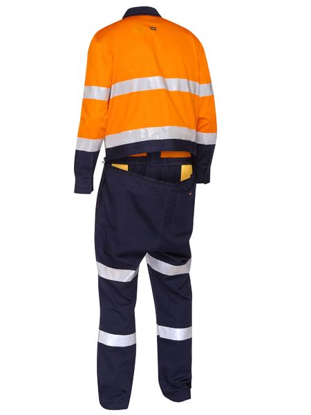 Bisley Taped Hi Vis Coveralls With Waist Zip Opening BC6066T