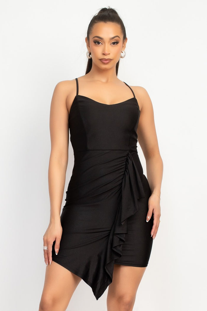 Black Ruffled Dress