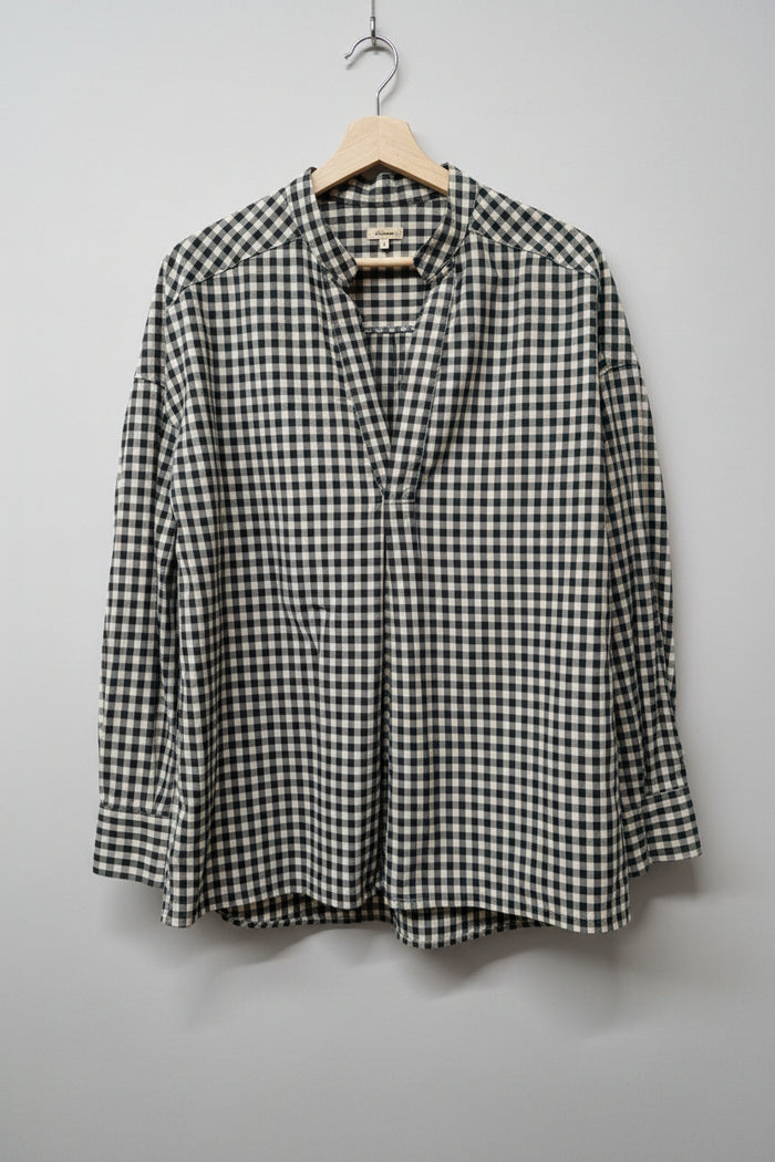 BNWT Bellerose (3) Gent Shirt - Beige / Green Check UK 12 14 Oversized - NEW