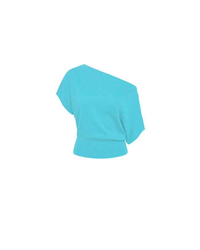BODE BATWING SHORT SLEEVE TOP AQUA