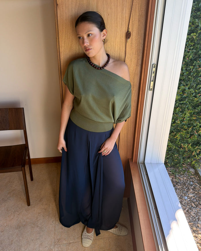 BODE BATWING SHORT SLEEVE TOP OLIVE