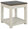 Bolanburg T751-2 BrownWhite Square End Table
