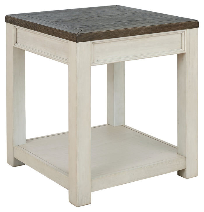 Bolanburg T751-2 BrownWhite Square End Table